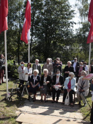 Odsłonięcie tablicy na cmentarzu Wilkowyja, 19 września 2020 r., fot. K. Pisarek