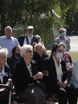 Odsłonięcie tablicy na cmentarzu Wilkowyja, 19 września 2020 r., fot. K. Pisarek