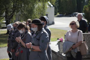 Odsłonięcie tablicy na cmentarzu Wilkowyja, 19 września 2020 r., fot. K. Pisarek